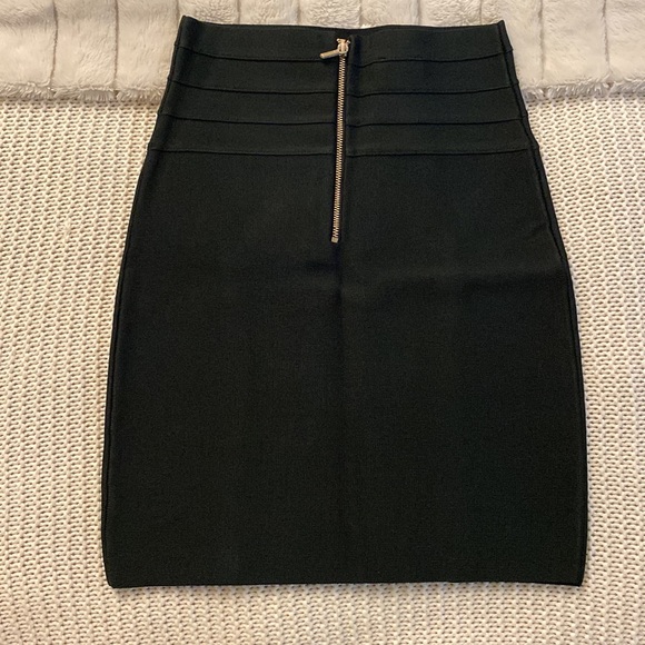 Bebe Deep Emerald Bandage Skirt - Picture 2 of 3